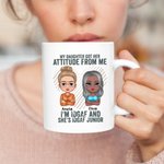 Mug Personnalisé avec Image Fille et Mère Tasse Passe au Lave-Vaisselle Micro-Ondes Cadeau pour Mère