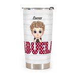 Personalized Grandchildren Love to Grandma Grandparents with Various Cute Nickname 20oz Tumbler Memorial Gift Daily Use