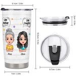 Personalised Like Mother Like Daughter Lover Each Other A Lovely Family 20oz Tumbler Thanksgiving Day Gift for Hot and Cold Drinks