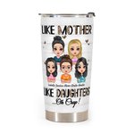 Personnalisé mère et fille Love You Forever Family Photo 20oz Tumbler Thanksgiving Day Gift Usage quotidien