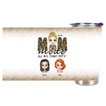 Gepersonaliseerde Mom Made All Day Every Day Familie Liefde Dochter Zoon 20oz Tumbler Vrouwendag cadeau dagelijks gebruik