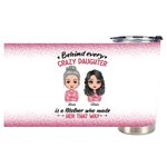 Personalized Declaration of  Mother and Daughter Love Glitter Background 20oz Tumbler Daily Use
