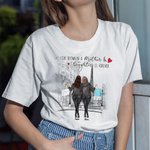 Personalized Forever Mother And Daughter Kinship Shopping Chat T-shirt Mother's Day Travel