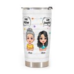 Personalised Like Mother Like Daughter Lover Each Other A Lovely Family 20oz Tumbler Thanksgiving Day Gift for Hot and Cold Drinks