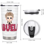 Personalized Grandchildren Love to Grandma Grandparents with Various Cute Nickname 20oz Tumbler Memorial Gift Daily Use
