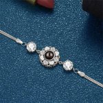 Pulsera personalizada Girasol Proyección Día de San Valentín Aniversario Cumpleaños Regalo
