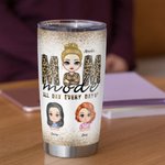 Gepersonaliseerde Mom Made All Day Every Day Familie Liefde Dochter Zoon 20oz Tumbler Vrouwendag cadeau dagelijks gebruik