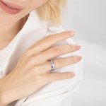 Gepersonaliseerde Familie Zirkoon Ring met 1-10 Geboortestenen en Gegraveerde Tekst Vrouwen Sieraden Verjaardag Moederdag Cadeau voor Mama Oma