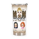 Gepersonaliseerde Mom Made All Day Every Day Familie Liefde Dochter Zoon 20oz Tumbler Vrouwendag cadeau dagelijks gebruik