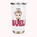 Personalized Grandchildren Love to Grandma Grandparents with Various Cute Nickname 20oz Tumbler Memorial Gift Daily Use