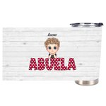Personalized Grandchildren Love to Grandma Grandparents with Various Cute Nickname 20oz Tumbler Memorial Gift Daily Use