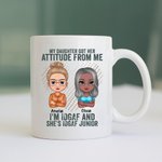 Mug Personnalisé avec Image Fille et Mère Tasse Passe au Lave-Vaisselle Micro-Ondes Cadeau pour Mère