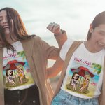 Personalised Girls Trip Beach Travel Friend Besties Summer Holiday T-shirt Friend Daily Wear
