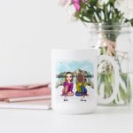 Gepersonaliseerde You Will Always Be My Person Mountain Lake View Witte Keramische Mok Bestie Gifts voor Vrouwen Koffiemok