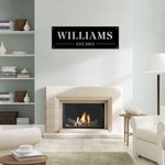 Personalised Family Last Name Metal Monogram Sign for Family Friend Housewarming Home Decoration