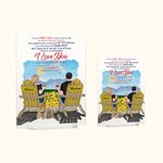 Personalised I Love You and Will Love You until I Die Summer Vacation Acrylic Plaque Anniversary Gift House Decorations