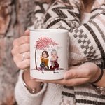 Personalised Best Friends Forever Never Apart White Ceramic Mug Friend Gifts C-type Handle