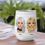 Personalised We're Perfect Mother and Daughter Love Declaration Wine Tumbler Mother's Day Gift 12oz