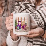 Personalized Life is Better with Besties White Ceramic Mug Friendship Gift 11oz or 15oz