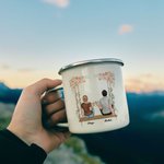 Personalised I Like You I Like You Keeping You Forever Swing Enamel Mug Strong and Durable Christmas Valentine's Day