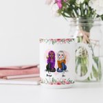 Best Friends Life is Better personnalisé avec des cadeaux d'amis de tasse en céramique blanche Besties pour le bureau et la maison