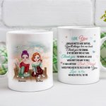 Personalised Best Friends Girlfriends Bestie BFF White Ceramic Mug Gift for Friend Coffee Mug