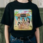 T-shirt personnalisé de vacances d'été de déclaration d'amitié de filles Besties Sisters cadeau d'ami
