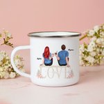 Personalized You and Me We Got This Couple Love Enamel Mug Strong and Long-lasting Birthday Valentine's Day
