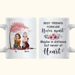 Personalised Best Friends Forever Never Apart White Ceramic Mug Friend Gifts C-type Handle