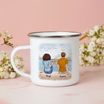 Gepersonaliseerd Elkaar Ergeren Zee Vakantie Paar voor Jaren Emaille Mok Verjaardag Kerst Valentijnsdag 11oz