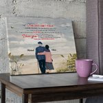 Personnalisé je t'aime pour toujours bord de mer vieux Couple affiche sans cadre peinture mur Art imprimer saint valentin anniversaire