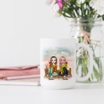 Personalized Best Friends Never Apart White Ceramic Mug Gifts for Friends for Office and Home
