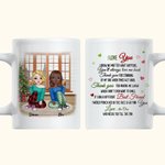 Personalised Best Friends Girlfriends Bestie Christmas Gift White Ceramic Mug Friendship Gift 11oz or 15oz