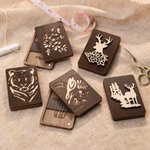 Personalisierte Magnetische Nadelbox aus Holz Sticknadel Aufbewahrungsbox Handarbeit Nähzubehör für Bastler Handwerk-Liebhaber