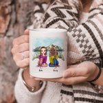 Gepersonaliseerde You Will Always Be My Person Mountain Lake View Witte Keramische Mok Bestie Gifts voor Vrouwen Koffiemok