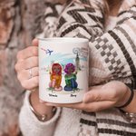 Personnalisé vous serez toujours ma personne thème de voyage tasse en céramique blanche Bestie cadeaux pour les femmes pour le bureau et la maison