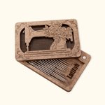 Personalisierte Magnetische Nadelbox aus Holz Sticknadel Aufbewahrungsbox Handarbeit Nähzubehör für Bastler Handwerk-Liebhaber