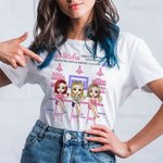 Personlig Besties Girls Party Bar Bistro Celebrate Friendship Gathering T-shirt Basic Unisex T-shirt