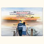 Personalised Lives Together Old Couple I Had You and You Had Me Poster Frameless Painting Valentine's Day Anniversary Wall Decor