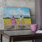 Personalized Couple Sunflower Vacation You and Me We Got This Poster Frameless Painting Valentine's Day  Anniversary Birthday Gift Wall Art Print