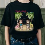 Personalized Girlfriend Friendship Seaside Vacation Party T-shirt Birthday Gift