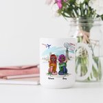 Personnalisé vous serez toujours ma personne thème de voyage tasse en céramique blanche Bestie cadeaux pour les femmes pour le bureau et la maison