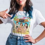 T-shirt personnalisé de vacances d'été de déclaration d'amitié de filles Besties Sisters cadeau d'ami