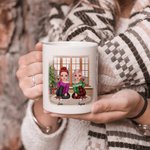 Cadeaux personnalisés de tasse en céramique blanche de meilleurs amis pour toujours d'amitié de longue distance pour BFF