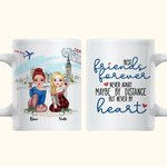 Personnalisé Best Friends Forever Never Apart Travel Together Tasse en céramique blanche Cadeaux pour amis Passe au lave-vaisselle et au micro-ondes