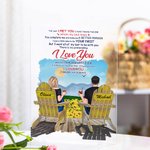 Personalised I Love You and Will Love You until I Die Summer Vacation Acrylic Plaque Anniversary Gift House Decorations