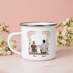 Personalised I Like You I Like You Keeping You Forever Swing Enamel Mug Strong and Durable Christmas Valentine's Day