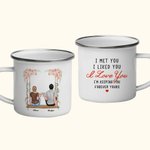 Personalised I Like You I Like You Keeping You Forever Swing Enamel Mug Strong and Durable Christmas Valentine's Day
