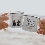 Personlig Du og jeg, vi har denne partneren på swing Emaljekrus Sterk jubileum Valentinsdag Gaver