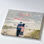 Personnalisé je t'aime pour toujours bord de mer vieux Couple affiche sans cadre peinture mur Art imprimer saint valentin anniversaire
